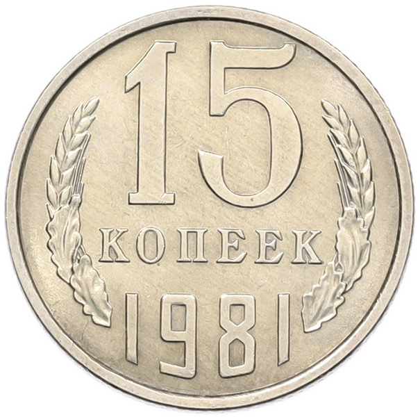 15 копеек 1981 года СССР — Фото №1