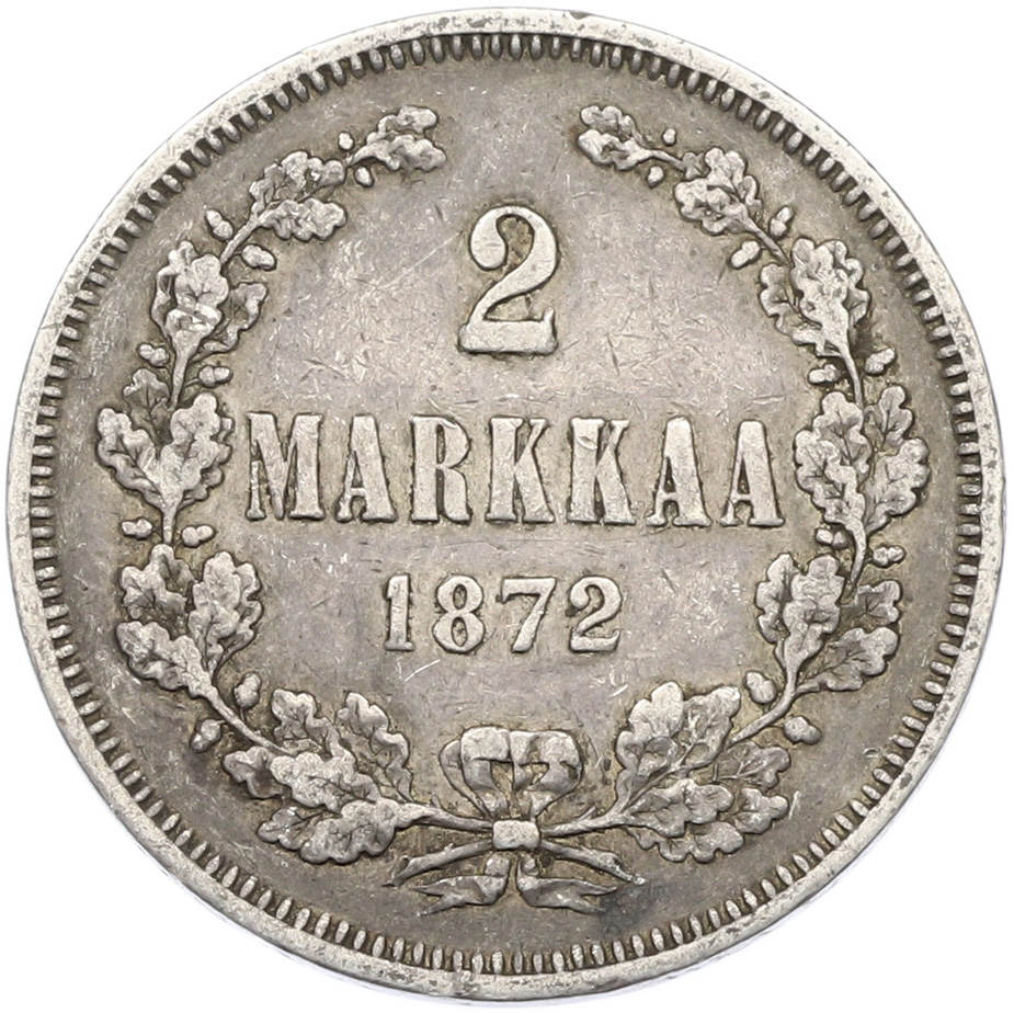 2 марки 1872 года Русская Финляндия — Фото №1