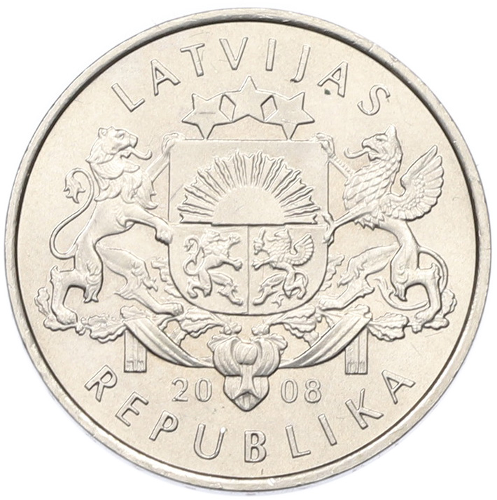 1 лат 2008 года Латвия «Трубочист» — Фото №2