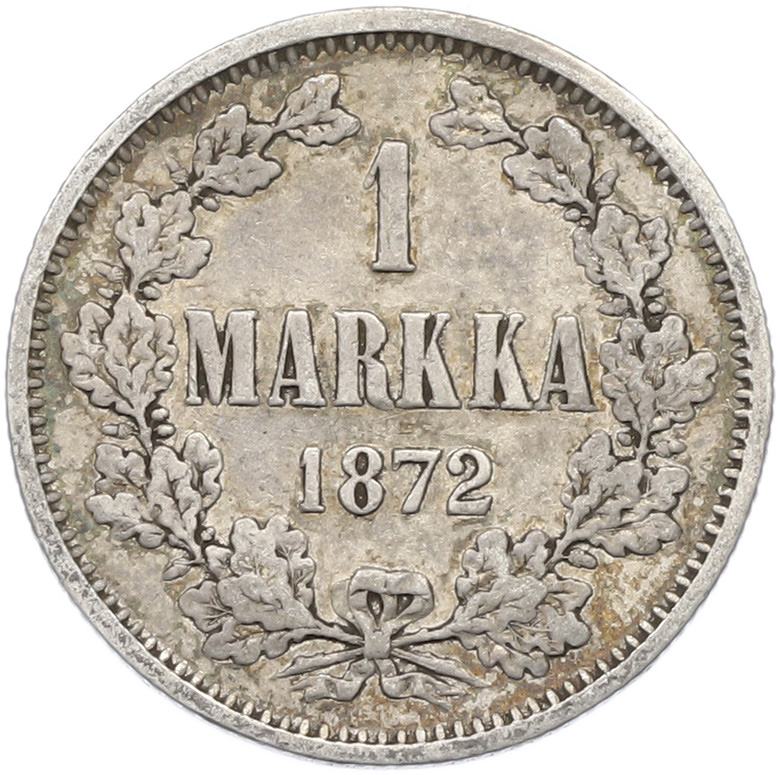 1 марка 1872 года Русская Финляндия — Фото №1