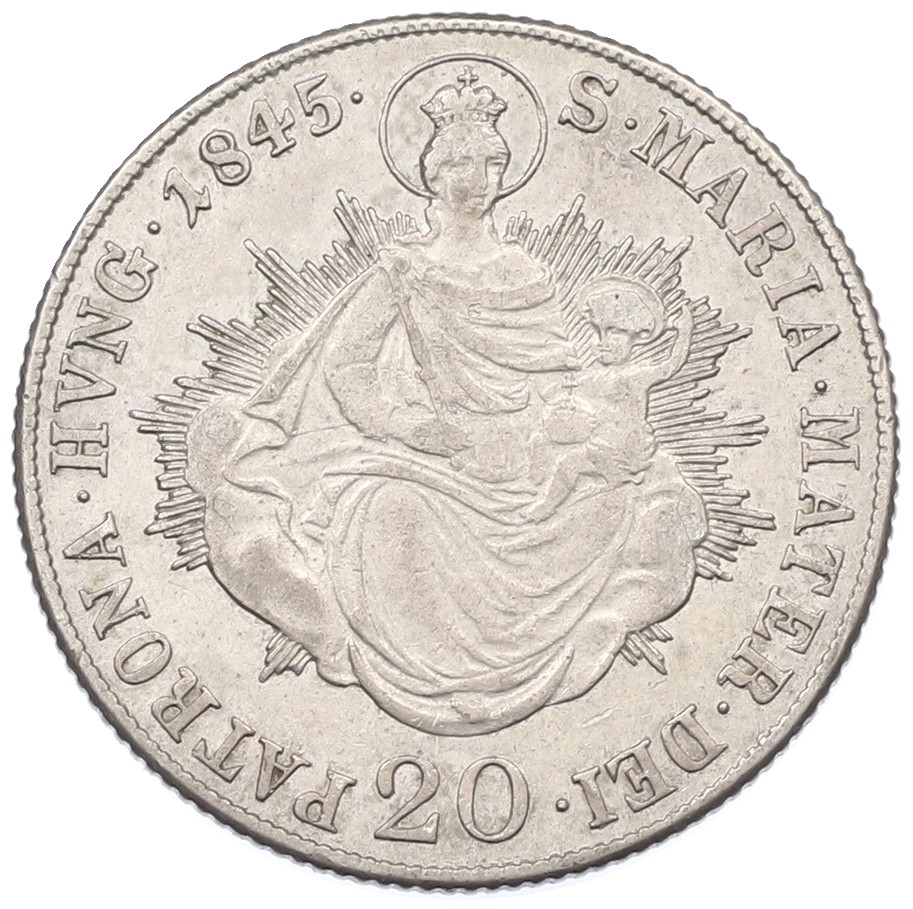 20 крейцеров 1845 года Венгрия — Фото №1