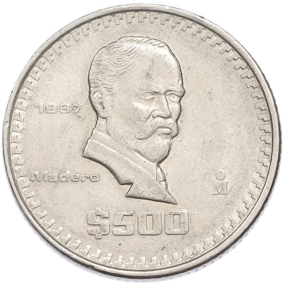 500 песо 1987 года Мексика — Фото №1