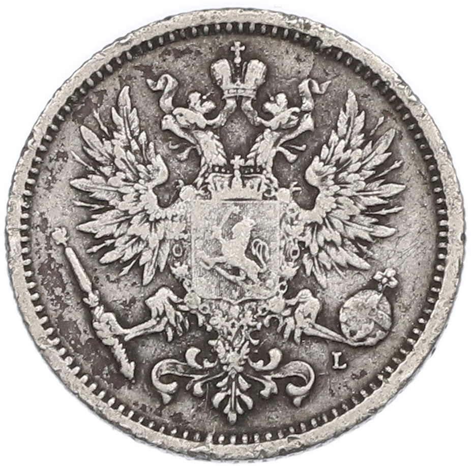 50 пенни 1891 года Русская Финляндия — Фото №2