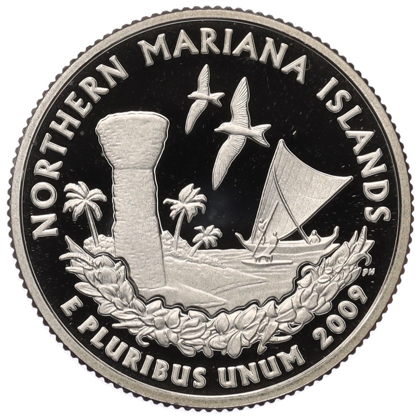 1/4 доллара (25 центов) 2009 года S США «Штаты и территории — Северные Марианские острова» — Фото №1