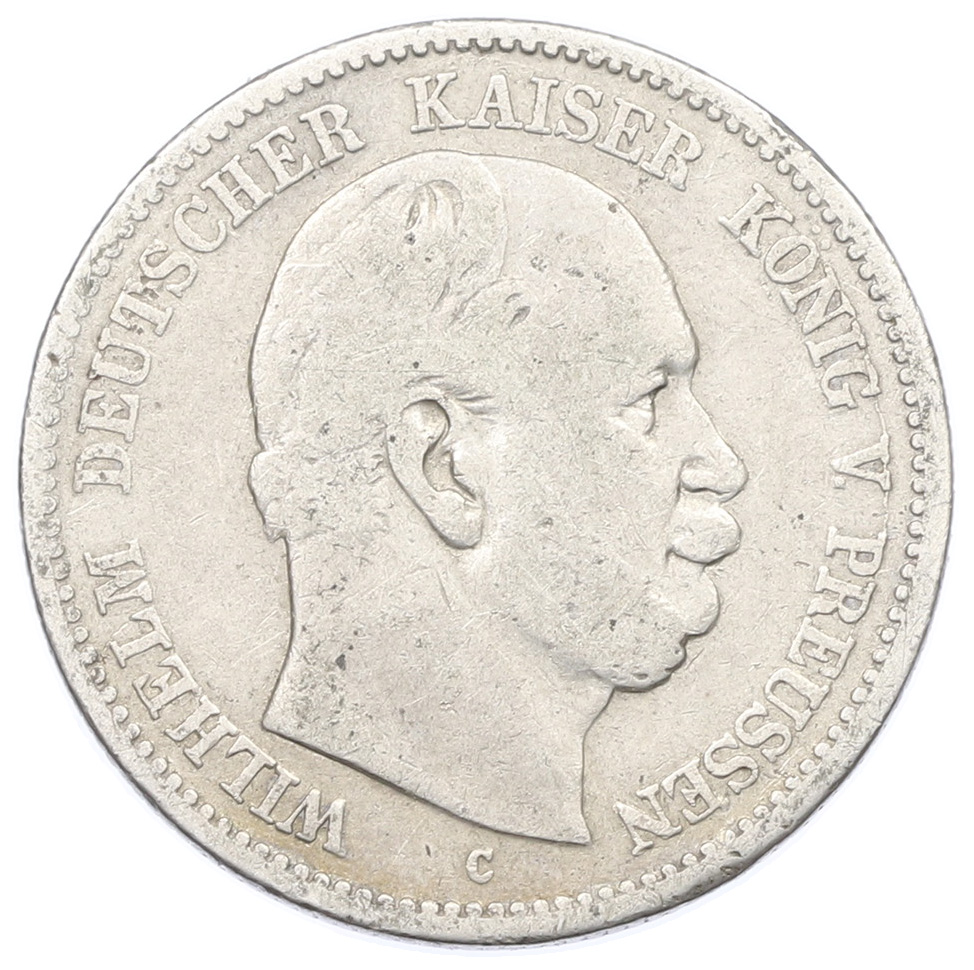 2 марки 1877 года C Германия (Пруссия) — Фото №1