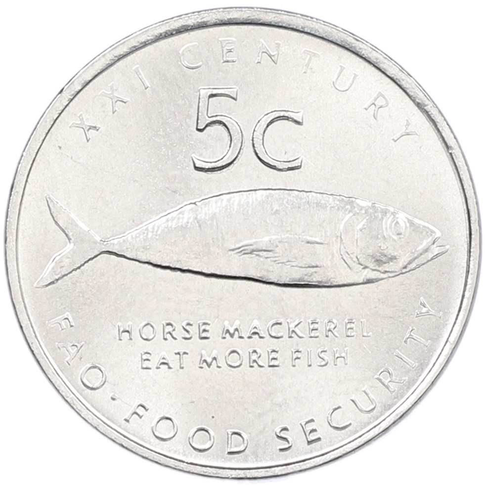 5 центов 2000 года Намибия «ФАО» — Фото №1