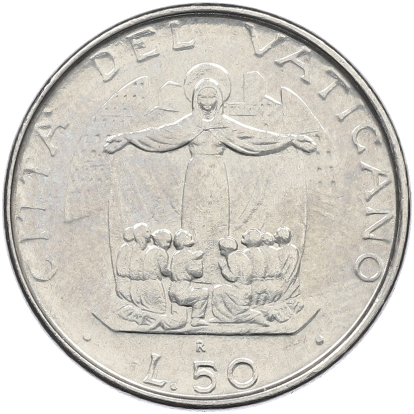 50 лир 1987 года Ватикан — Фото №1