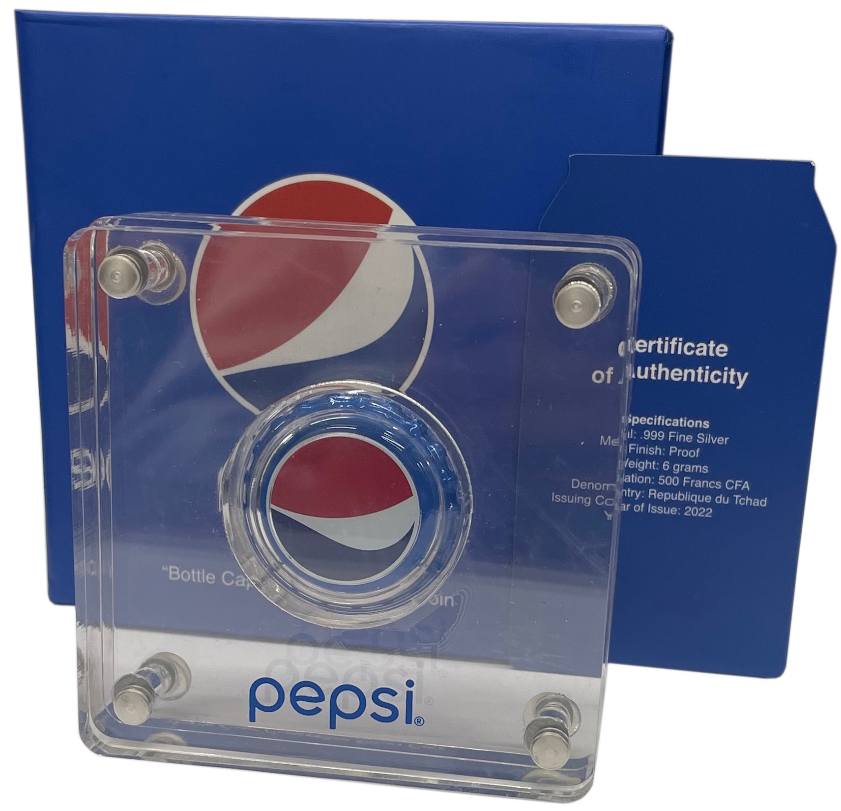 500 франков 2022 года Чад «Pepsi Cola» (без логотипа) — Фото №3