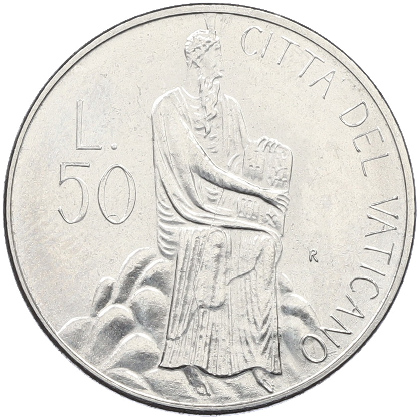 50 лир 1986 года Ватикан — Фото №1