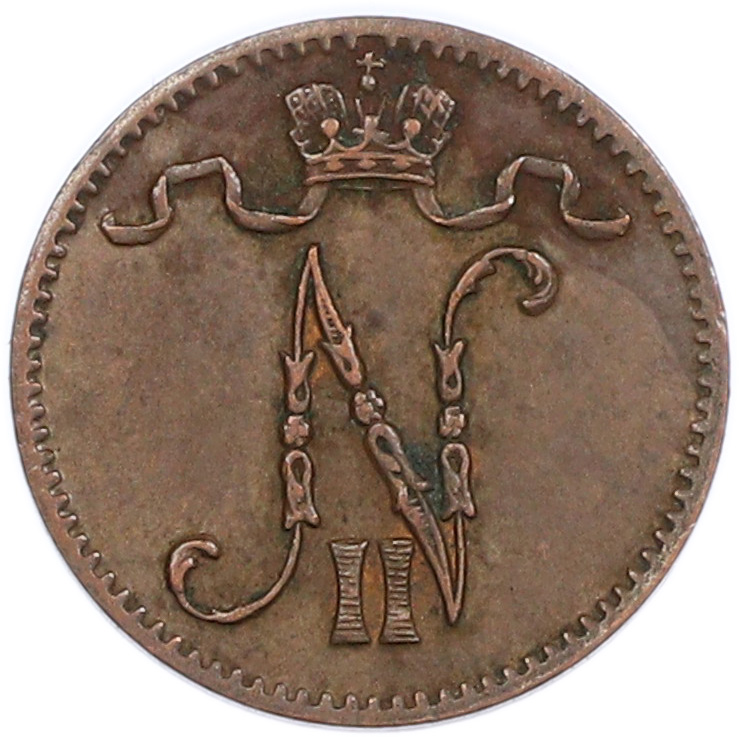 1 пенни 1913 года Русская Финляндия — Фото №2