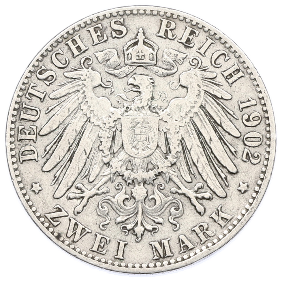 2 марки 1902 года Германия (Бавария) — Фото №2