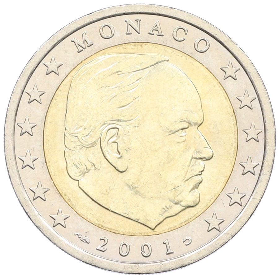 2 евро 2001 года Монако — Фото №1