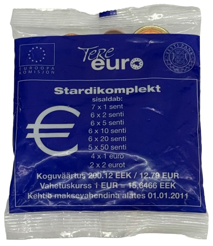 Стартовый набор евромонет 2010 года Эстония — Фото №1