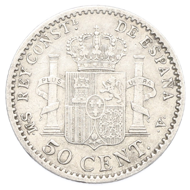 50 сентимо 1904 года Испания — Фото №2