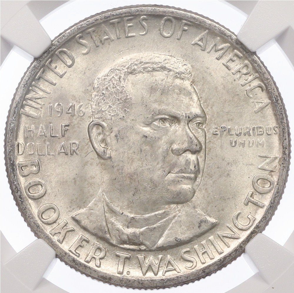 1/2 доллара (50 центов) 1946 года США «Букер Талиафер Вашингтон» — Фото №1
