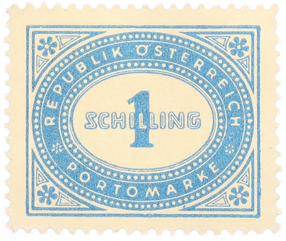 Почтовая марка 1 шиллинг 1947 года Австрия — Фото №1