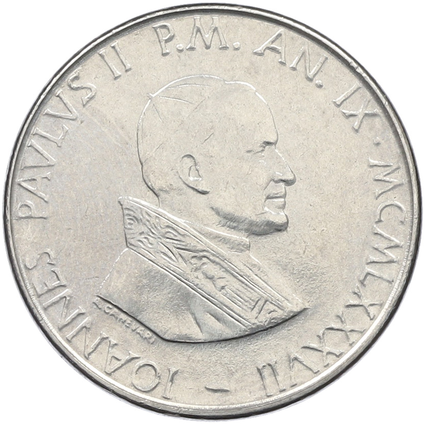 50 лир 1987 года Ватикан — Фото №2