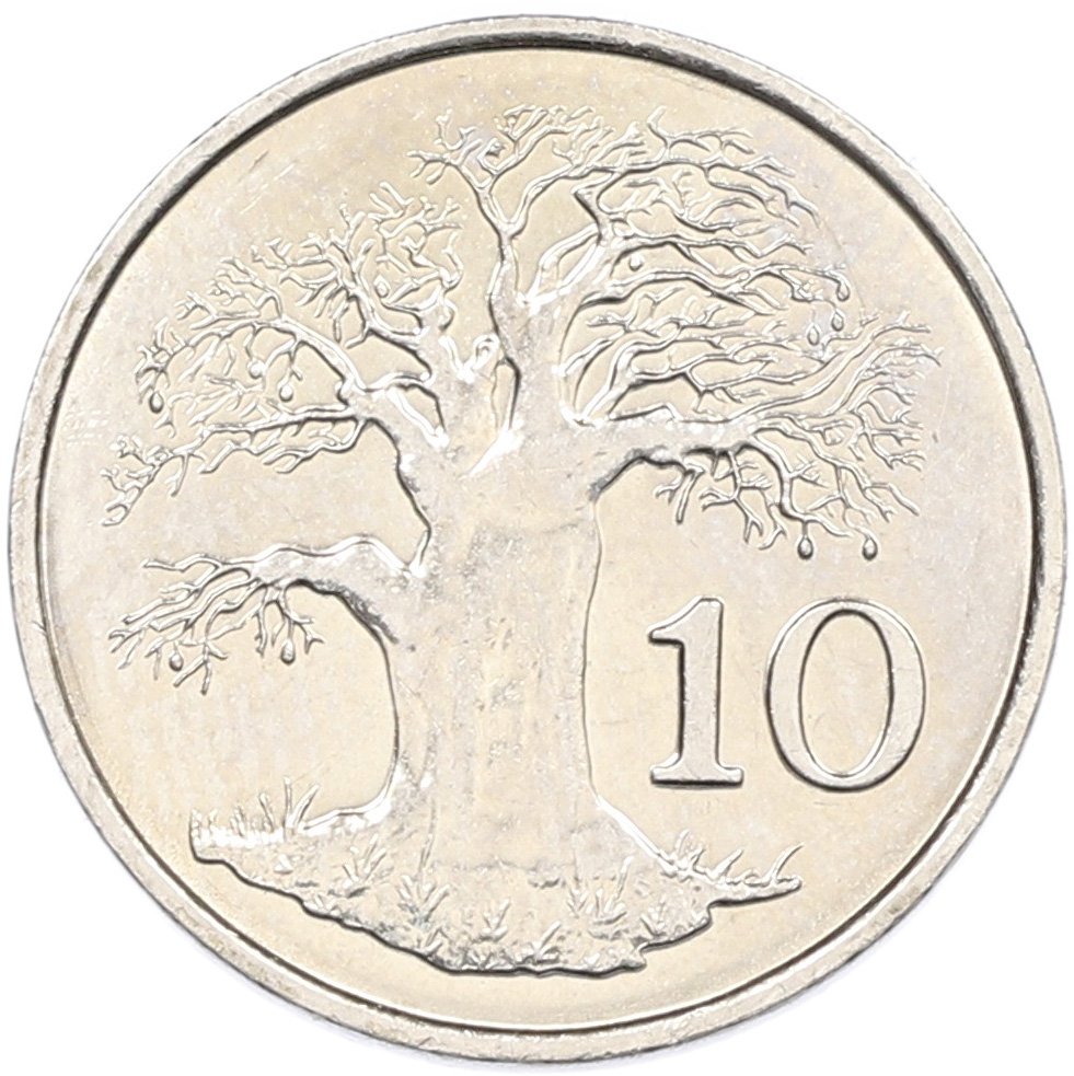 10 центов 1999 года Зимбабве — Фото №1