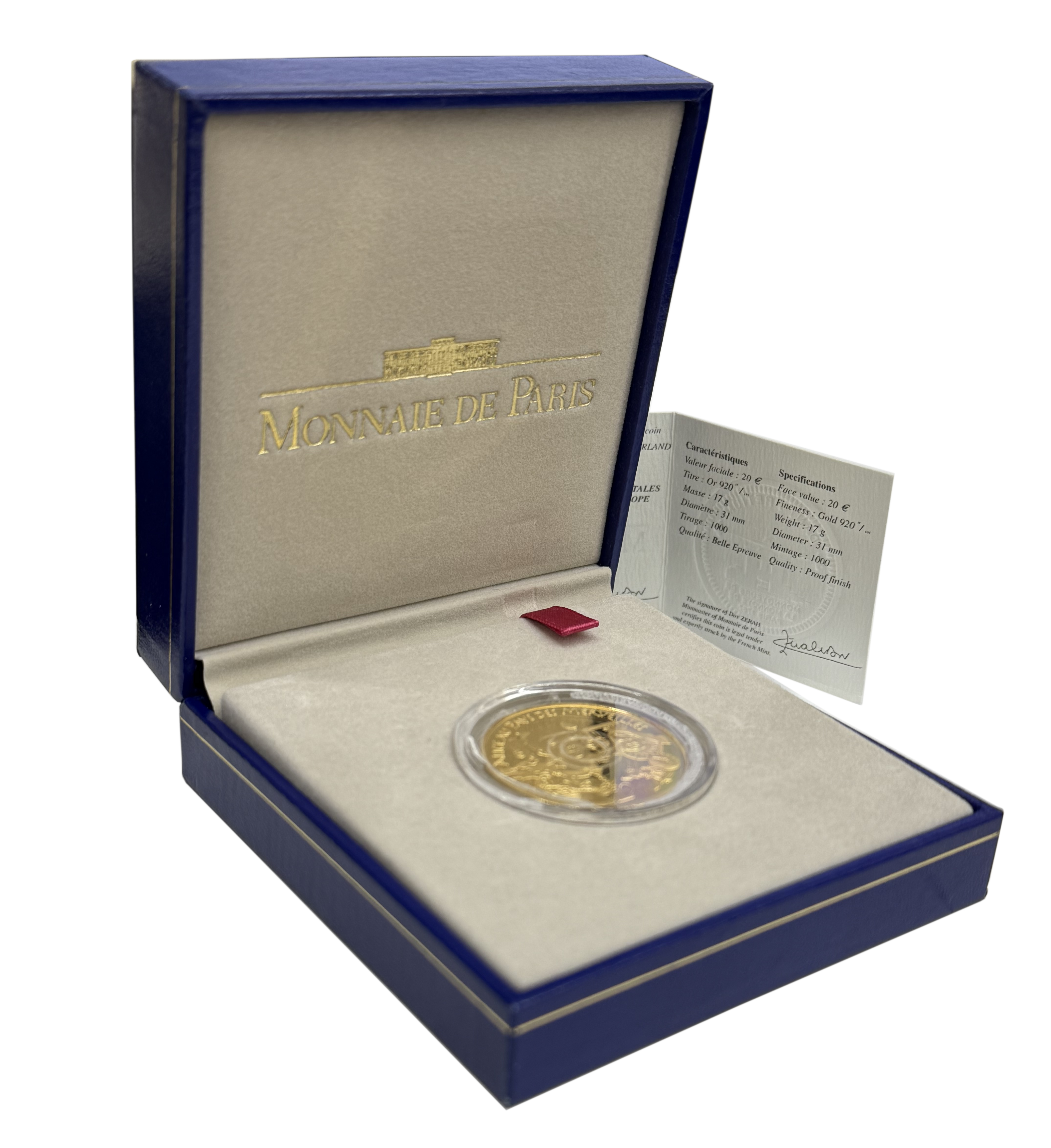 20 евро 2003 года Франция «Персонажи сказок — Алиса в Стране чудес» — Фото №3