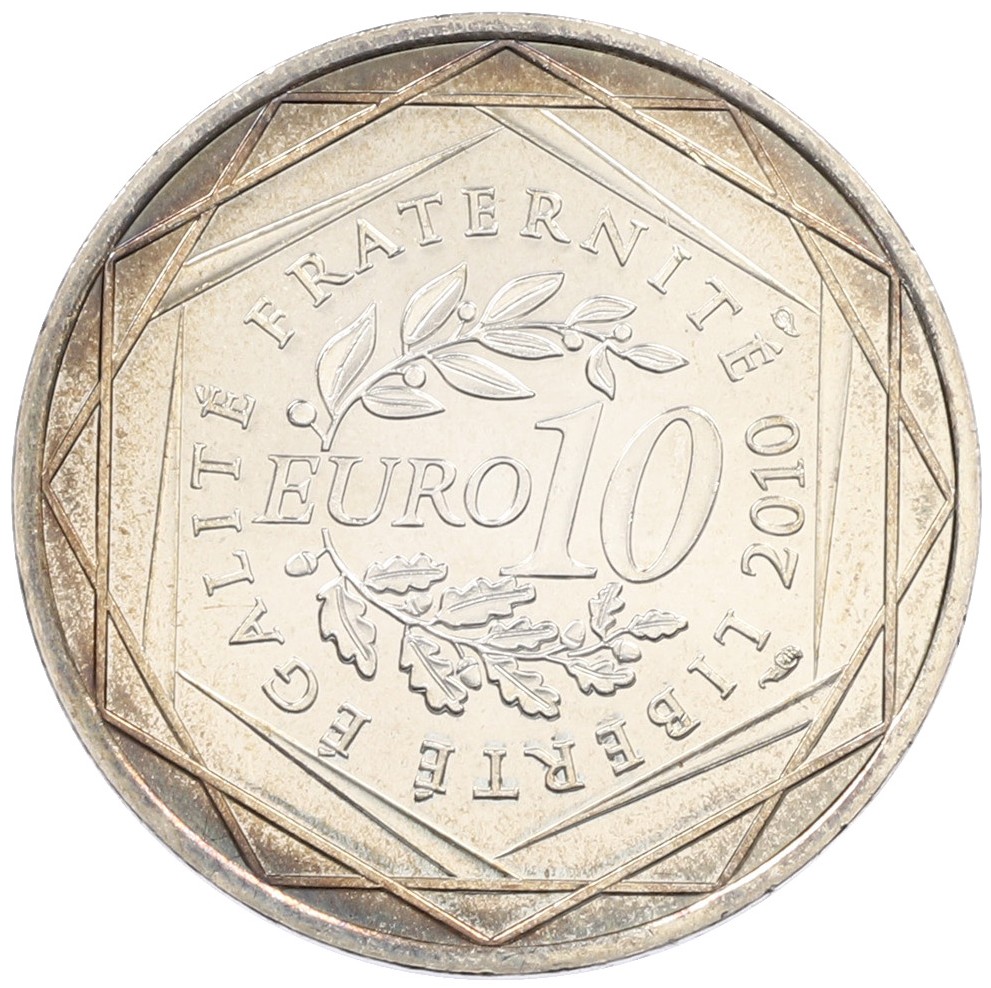 10 евро 2010 года Франция «Регионы Франции — Овернь» — Фото №2