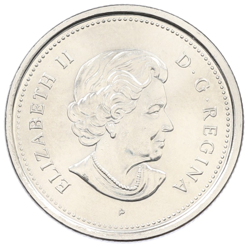 25 центов 2005 года Канада «100 лет провинции Альберта» — Фото №2