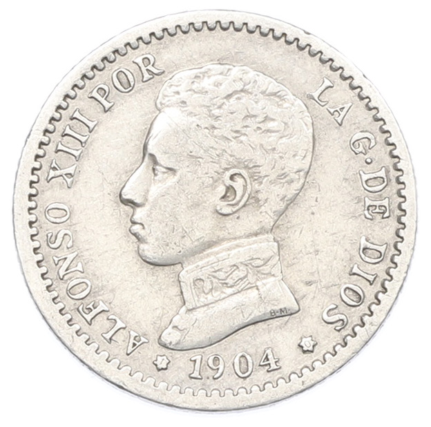 50 сентимо 1904 (10) года Испания — Фото №1