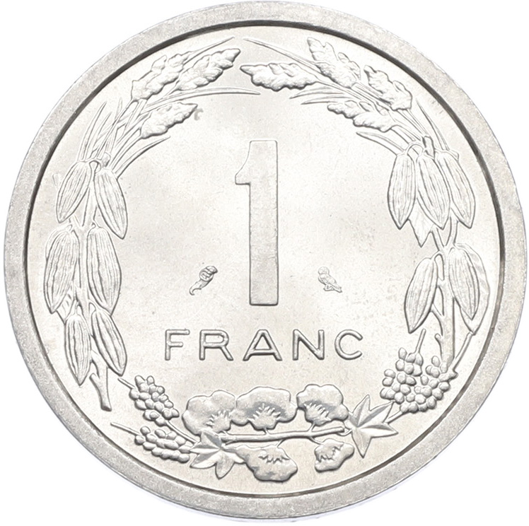 1 франк 1969 года Экваториальная Африка (Камерун) — Фото №2