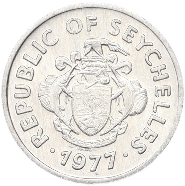 1 цент 1977 года Сейшелы — Фото №2