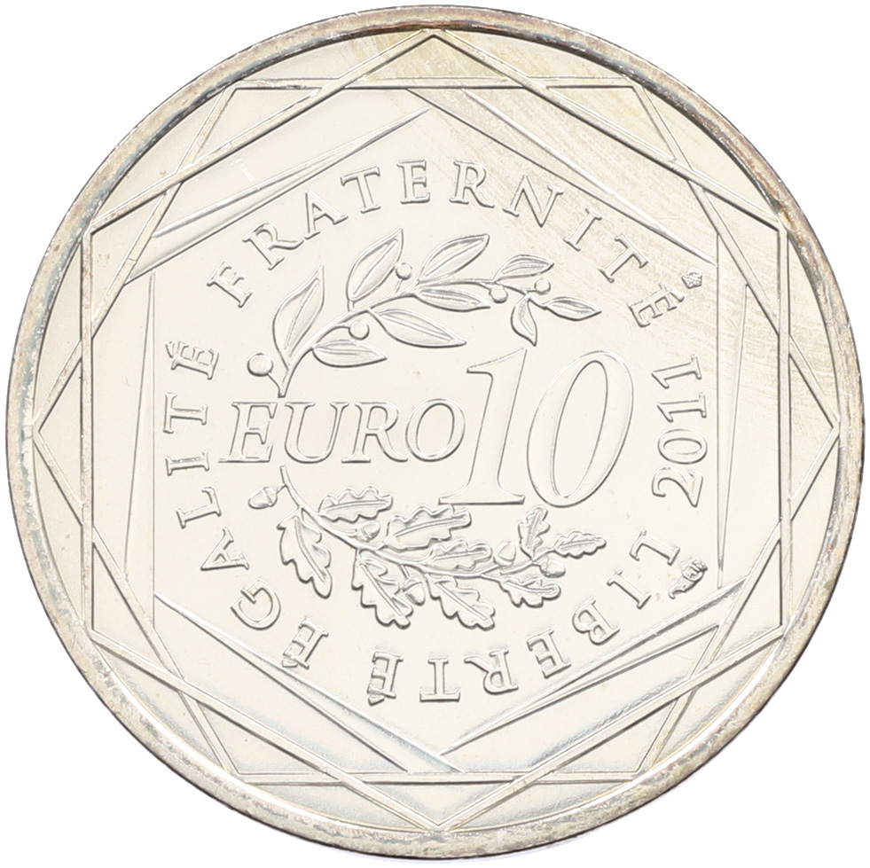 10 евро 2011 года Франция «Регионы Франции — Шампань-Арденны» — Фото №2