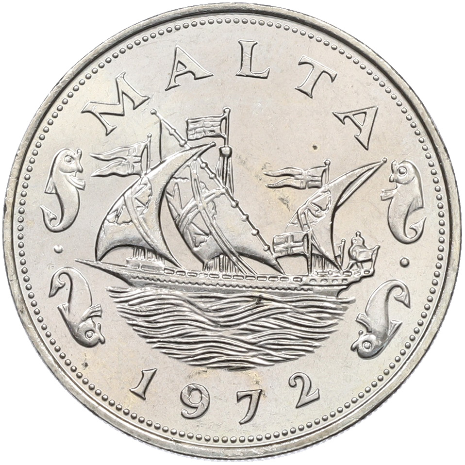10 центов 1972 года Мальта — Фото №1