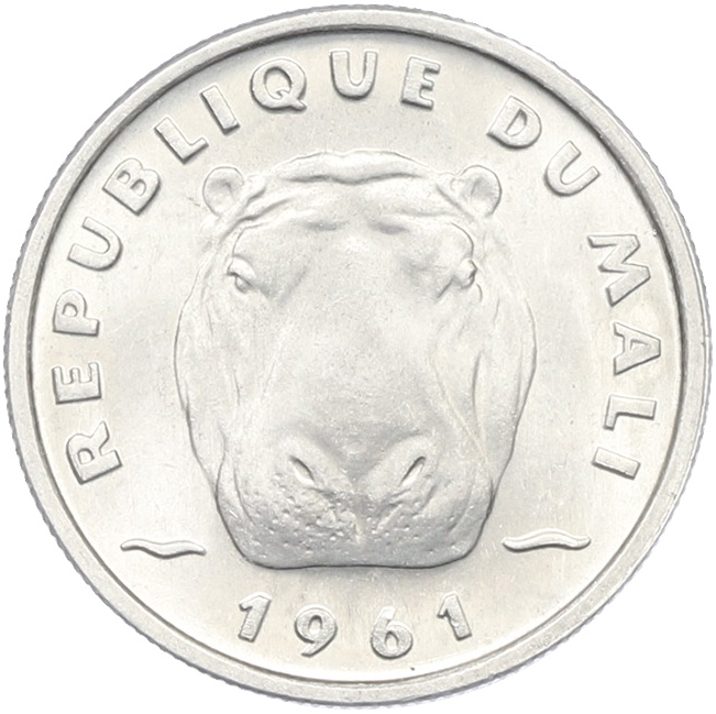 5 франков 1961 года Мали — Фото №1