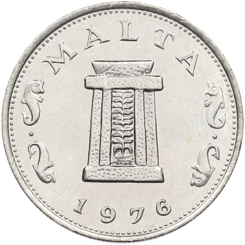5 центов 1976 года Мальта — Фото №1