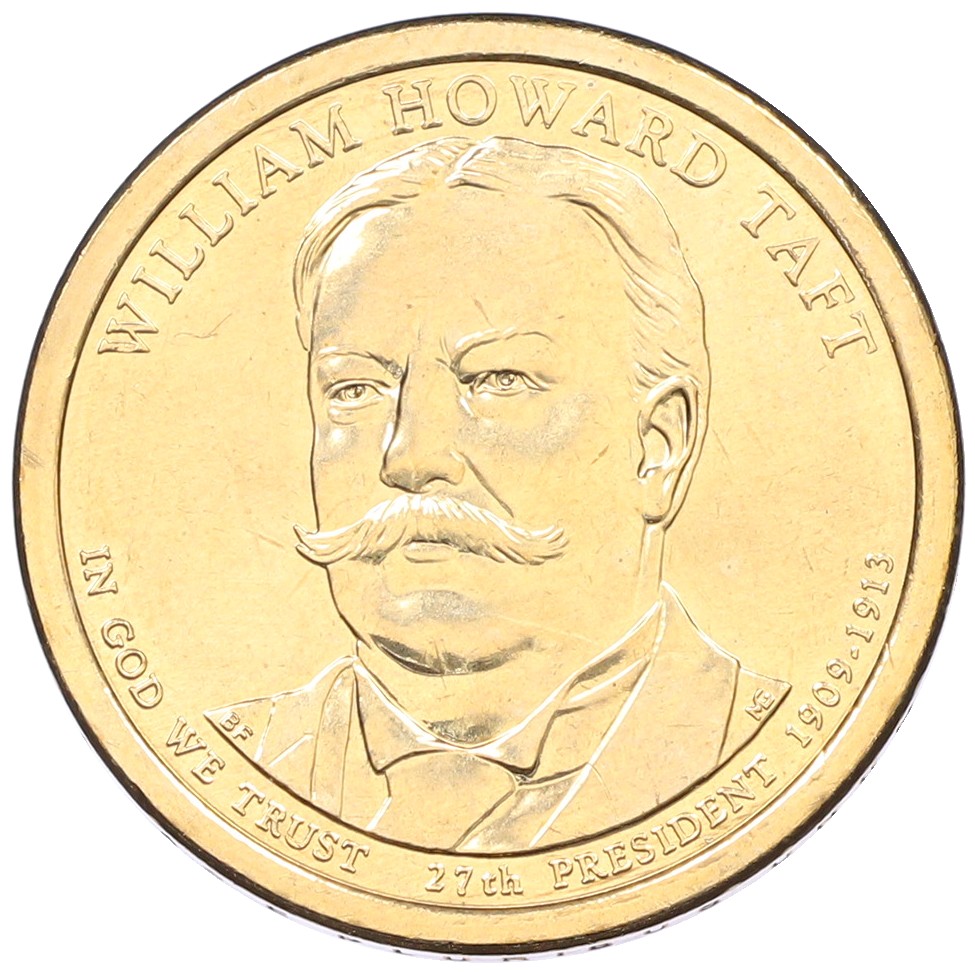 1 доллар 2013 года (D) США «27-й президент США Уильям Тафт» — Фото №1