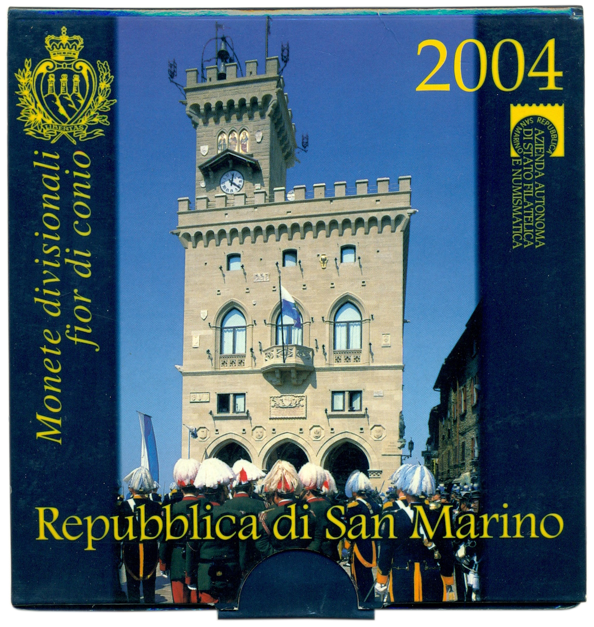 Набор из 9 евромонет 2004 года Сан-Марино — Фото №3