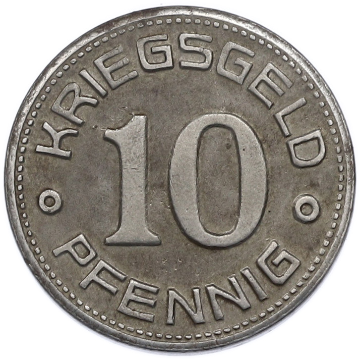 10 пфеннигов 1918 года Германия — район Вайсенфельс (Нотгельд) — Фото №2