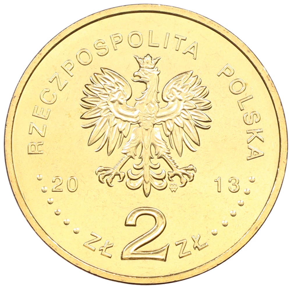 2 злотых 2013 года Польша «Общество защиты умственно отсталых людей» — Фото №2
