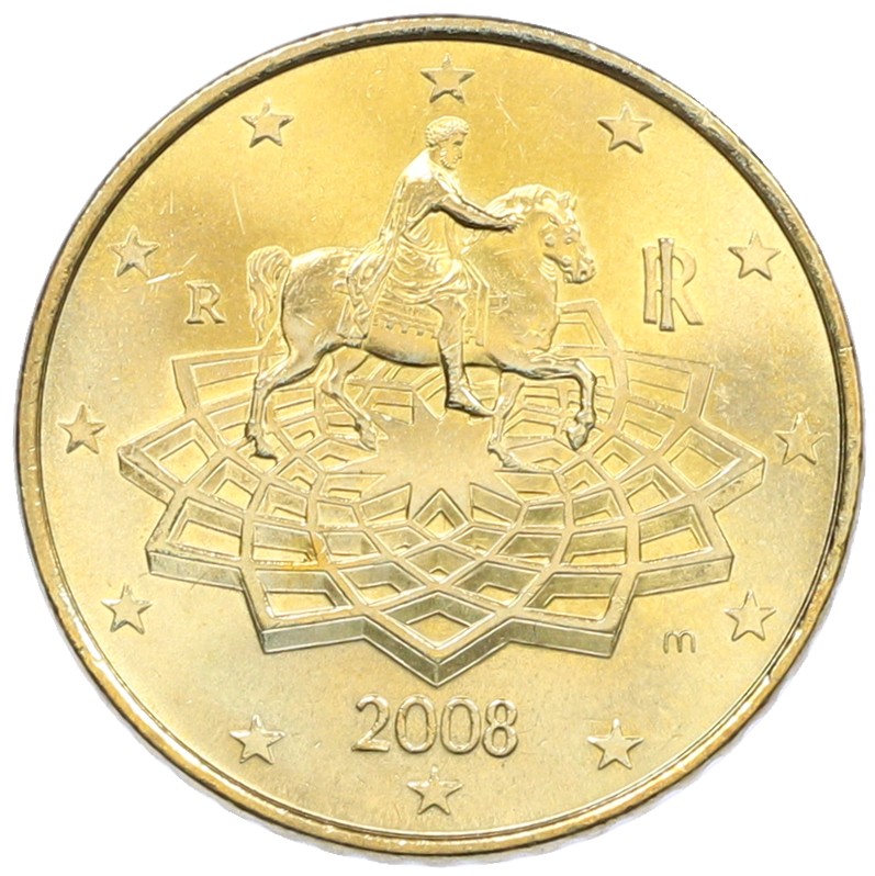 50 евроцентов 2008 года Италия — Фото №1