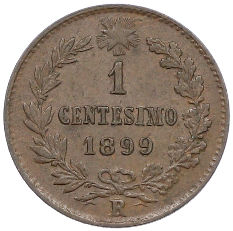 1 чентезимо 1899 года Италия — Фото №1