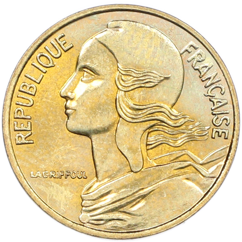 5 сантимов 1998 года Франция — Фото №2