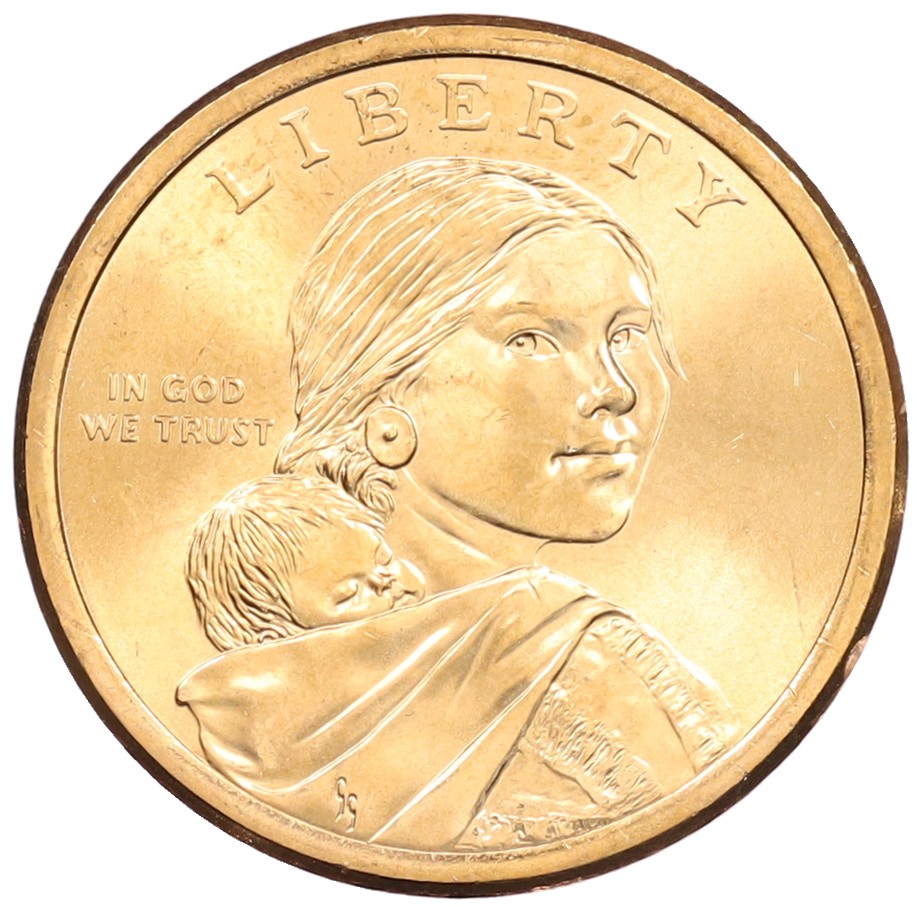 1 доллар 2016 года (P) США «Коренные американцы (Сакагавея) — Радисты-шифровальщики Первой и Второй мировых войн» — Фото №2