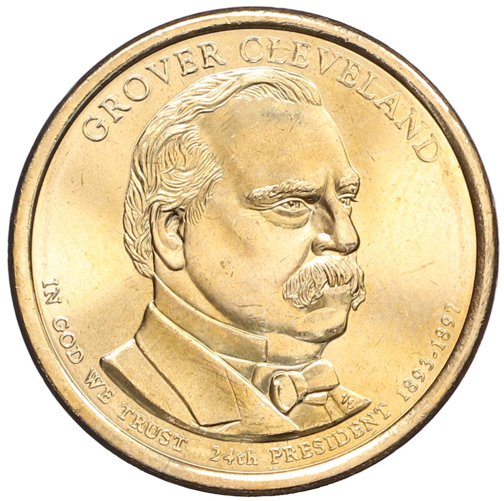 1 доллар 2012 года D США «24-й президент США Гровер Кливленд» — Фото №1
