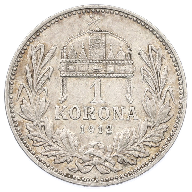 1 крона 1912 года Венгрия — Фото №1