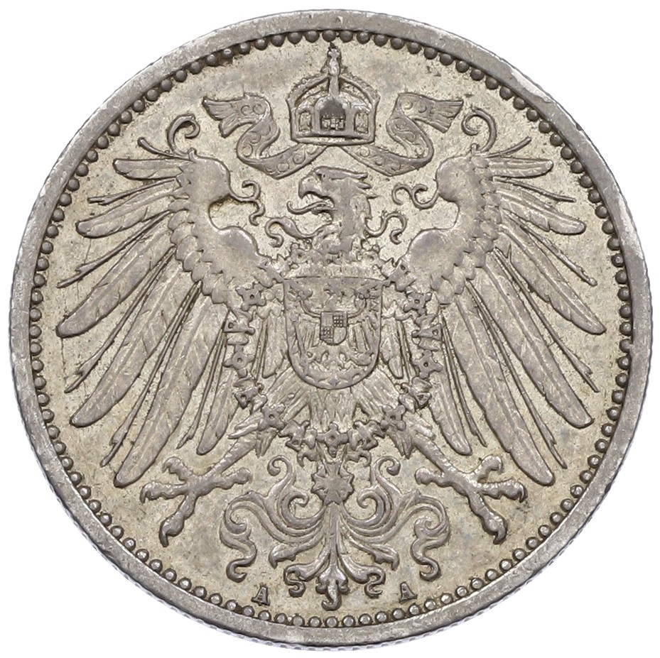 1 марка 1915 года А Германия — Фото №2