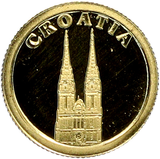 12 долларов 2008 года Либерия «Страны Европы — Хорватия» — Фото №1