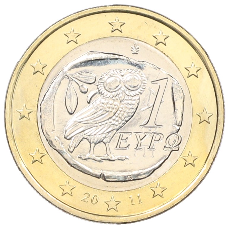 1 евро 2011 года Греция — Фото №1