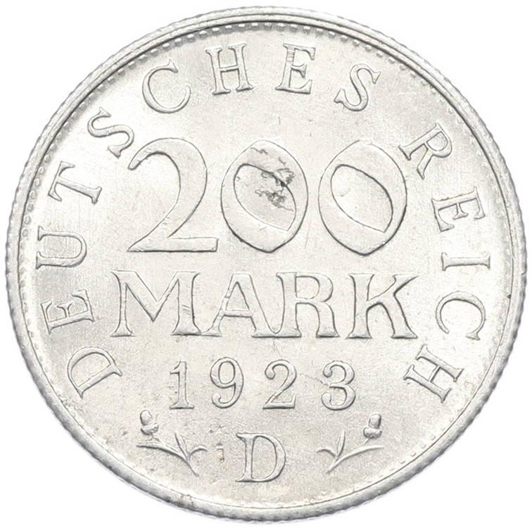 200 марок 1923 года D Германия — Фото №1