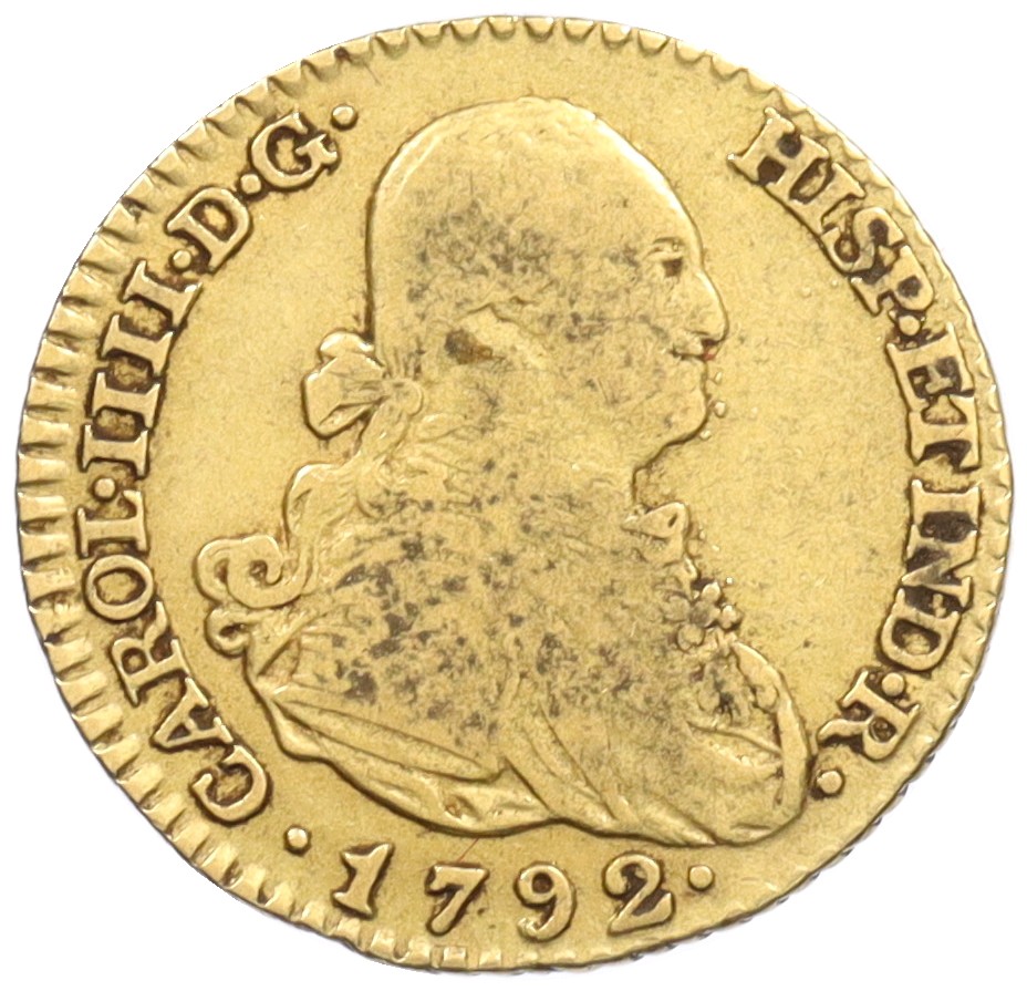 1 эскудо 1792 года Испания — Фото №1