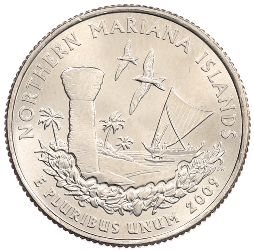 1/4 доллара (25 центов) 2009 года P США «Штаты и территории — Северные Марианские острова» — Фото №1