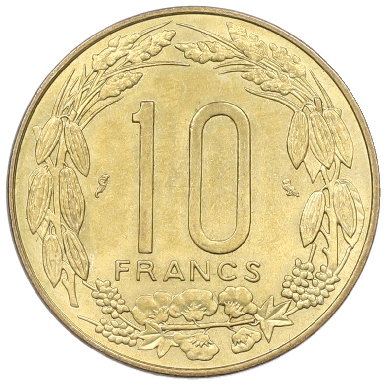10 франков 1967 года Экваториальная Африка (Камерун) — Фото №2