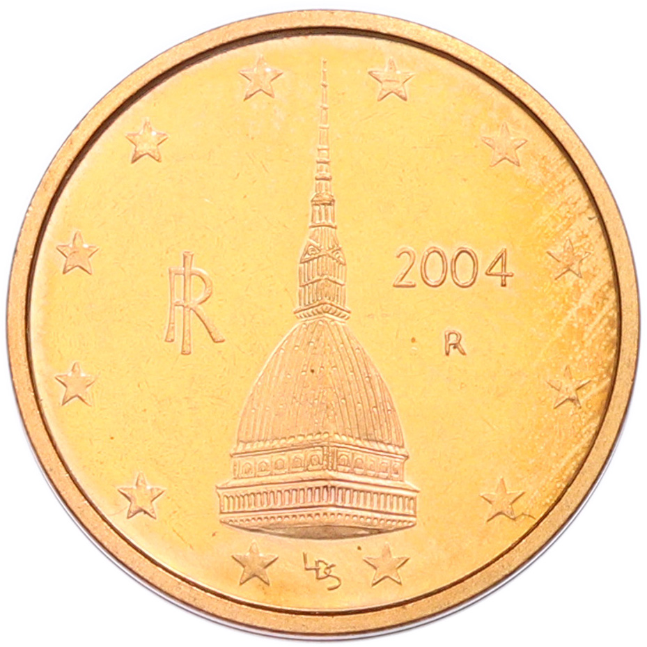2 евроцента 2004 года Италия — Фото №1